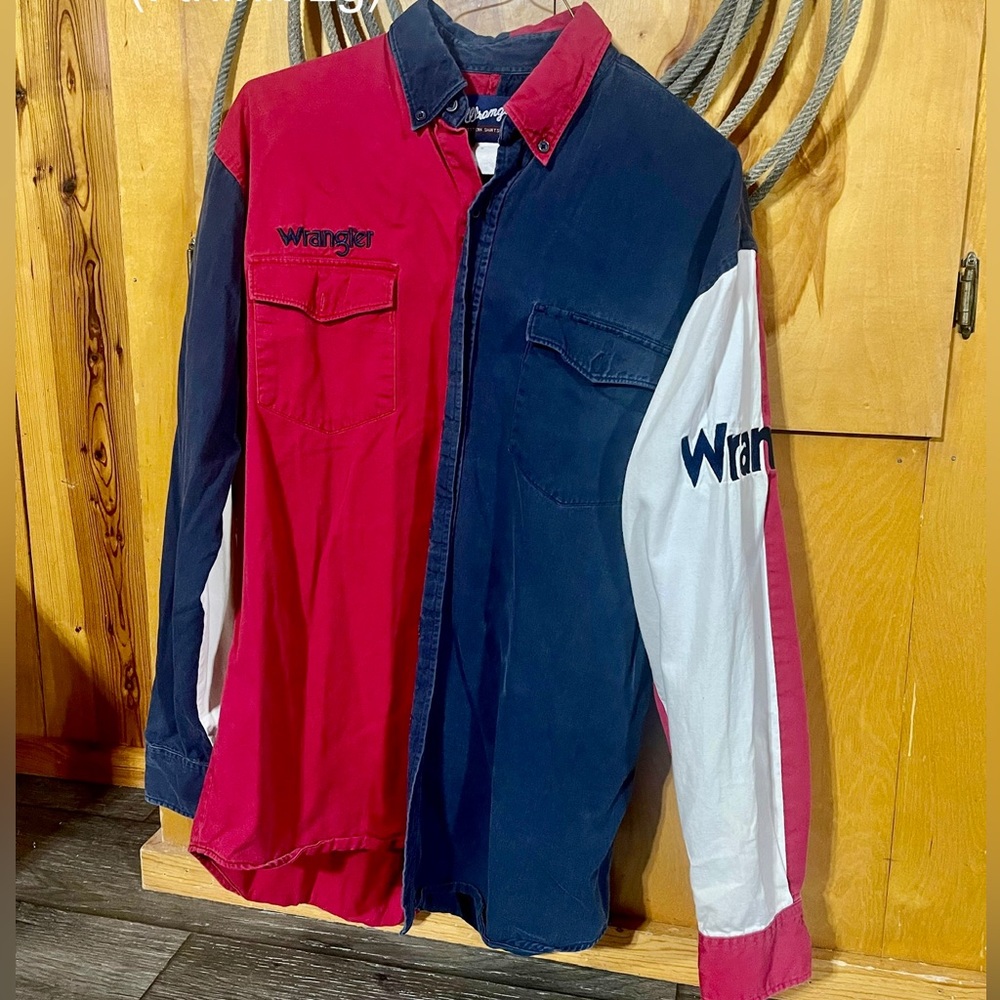 Vintage Wrangler Mens Lg colorblock